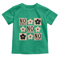 No Kings Wildflower Retro Boho Floral Toddler T Shirt