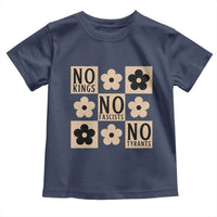 No Kings Wildflower Retro Boho Floral Toddler T Shirt