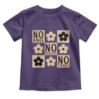 No Kings Wildflower Retro Boho Floral Toddler T Shirt