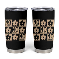 No Kings Wildflower Retro Boho Floral Tumbler Cup