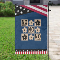 No Kings Wildflower Retro Boho Floral Garden Flag