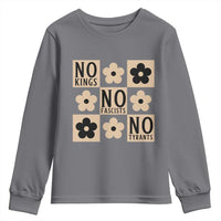No Kings Wildflower Retro Boho Floral Youth Sweatshirt