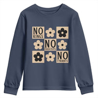 No Kings Wildflower Retro Boho Floral Youth Sweatshirt