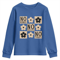 No Kings Wildflower Retro Boho Floral Youth Sweatshirt