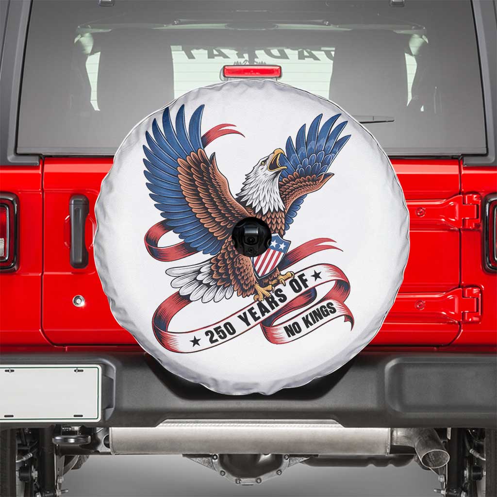 No Kings Spare Tire Cover USA 250th Anniversary Freedom Eagle
