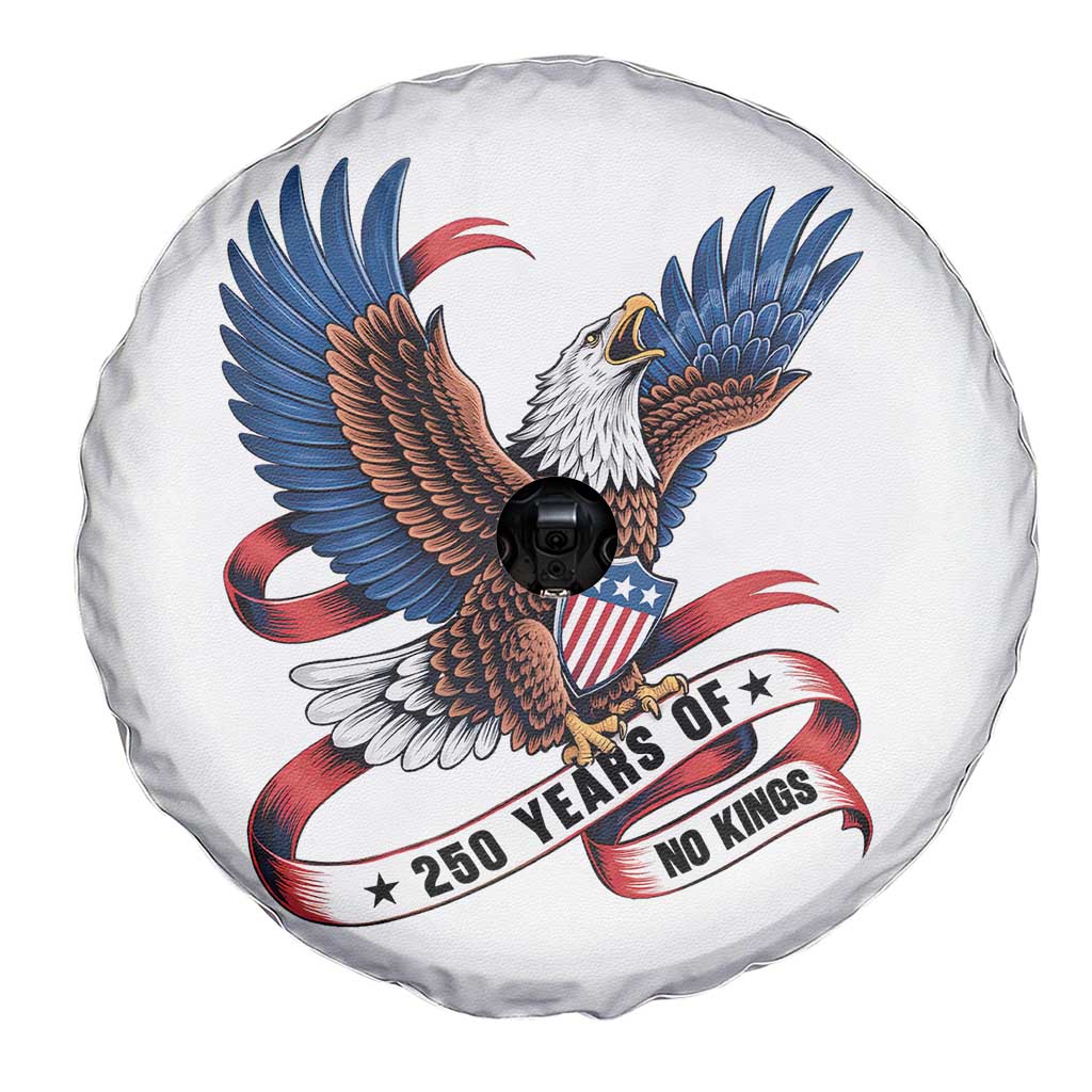No Kings Spare Tire Cover USA 250th Anniversary Freedom Eagle