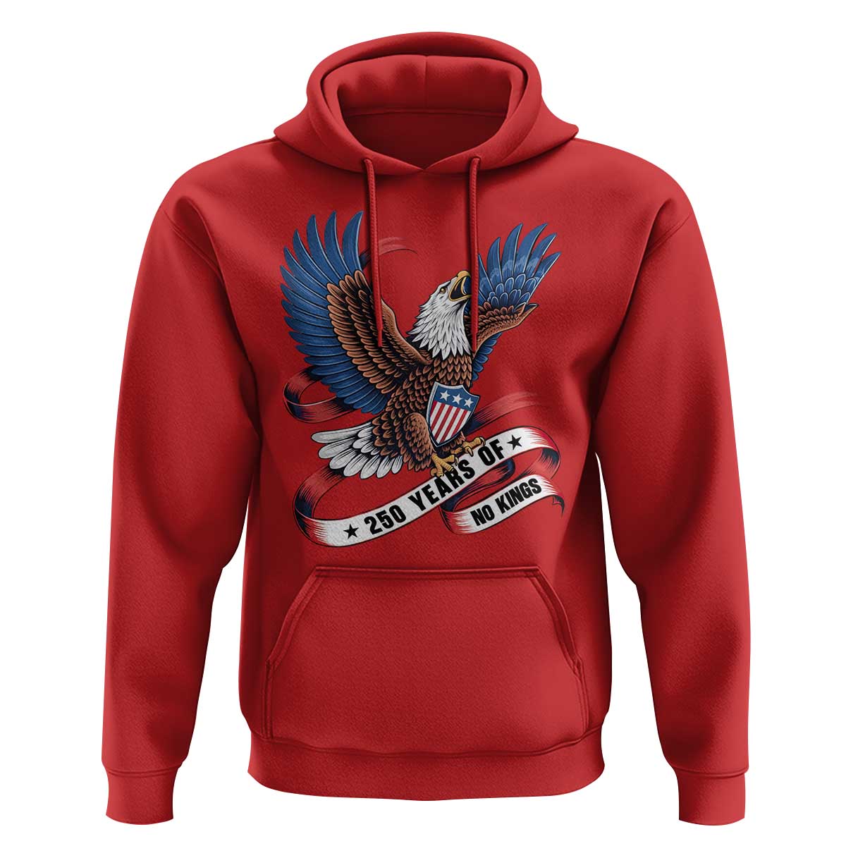 No Kings Hoodie USA 250th Anniversary Freedom Eagle