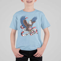 No Kings T Shirt For Kid USA 250th Anniversary Freedom Eagle