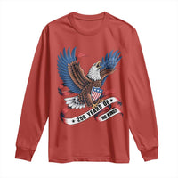 No Kings Long Sleeve Shirt USA 250th Anniversary Freedom Eagle
