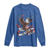 No Kings Long Sleeve Shirt USA 250th Anniversary Freedom Eagle