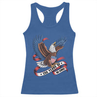No Kings Racerback Tank Top USA 250th Anniversary Freedom Eagle