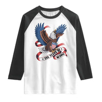 No Kings Raglan Shirt USA 250th Anniversary Freedom Eagle