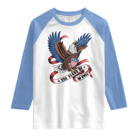 No Kings Raglan Shirt USA 250th Anniversary Freedom Eagle