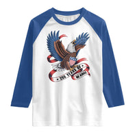 No Kings Raglan Shirt USA 250th Anniversary Freedom Eagle