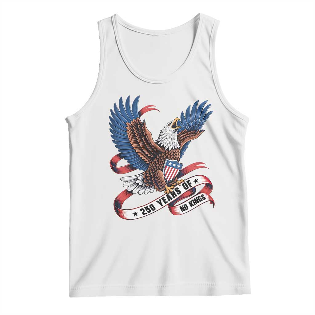 No Kings Tank Top USA 250th Anniversary Freedom Eagle