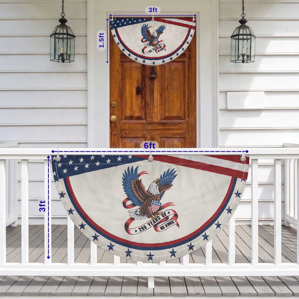 250 Years of No Kings Patriotic Fan Flag USA 250th Anniversary Freedom Eagle