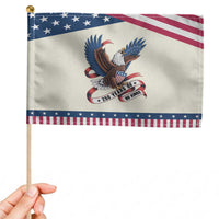 250 Years of No Kings Patriotic Handheld Flag USA 250th Anniversary Freedom Eagle