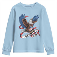 No Kings Youth Sweatshirt USA 250th Anniversary Freedom Eagle
