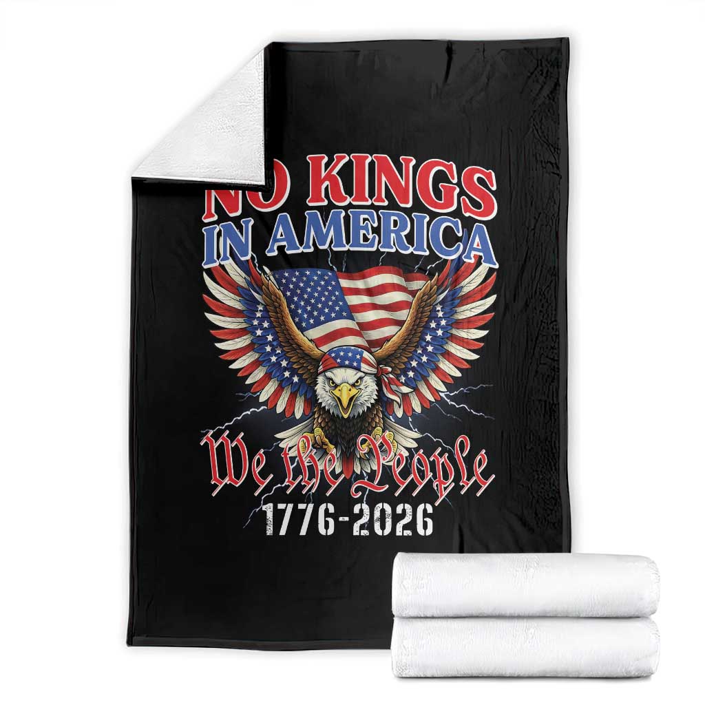 We The People No Kings In America Throw Blanket 250 Years America Anniversary Vintage American Flag