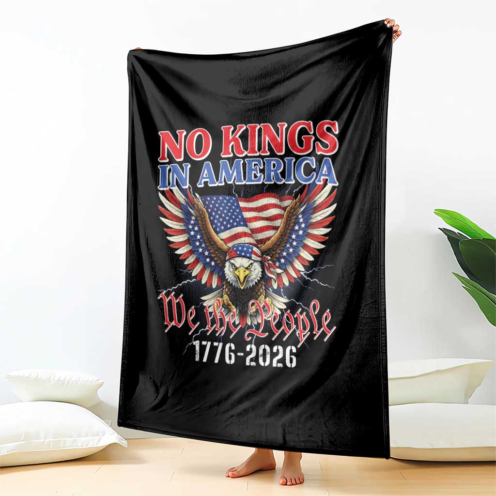 We The People No Kings In America Throw Blanket 250 Years America Anniversary Vintage American Flag