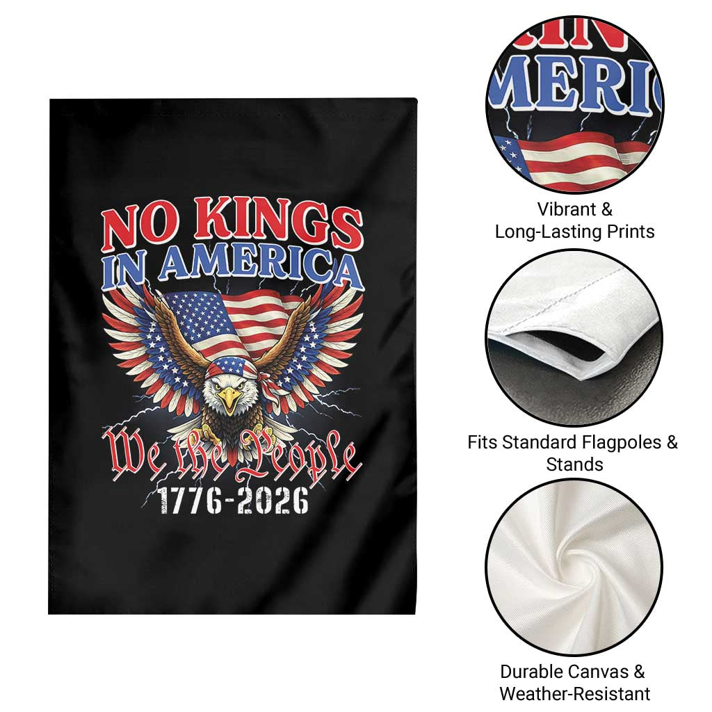 We The People No Kings In America Garden Flag 250 Years America Anniversary Vintage American Flag