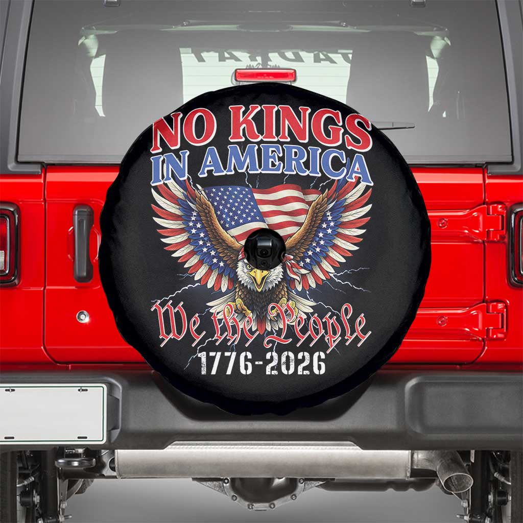 We The People No Kings In America Spare Tire Cover 250 Years America Anniversary Vintage American Flag