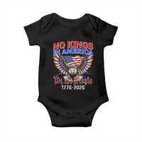 We The People No Kings In America Baby Onesie 250 Years America Anniversary Vintage American Flag