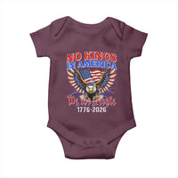 We The People No Kings In America Baby Onesie 250 Years America Anniversary Vintage American Flag