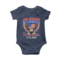 We The People No Kings In America Baby Onesie 250 Years America Anniversary Vintage American Flag