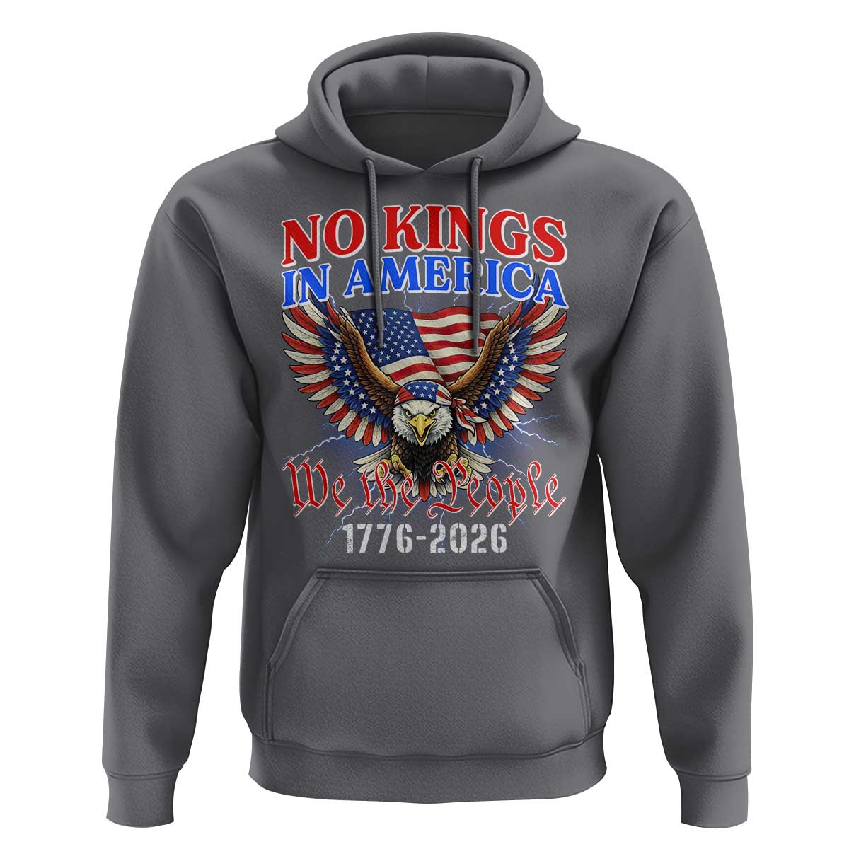 We The People No Kings In America Hoodie 250 Years America Anniversary Vintage American Flag