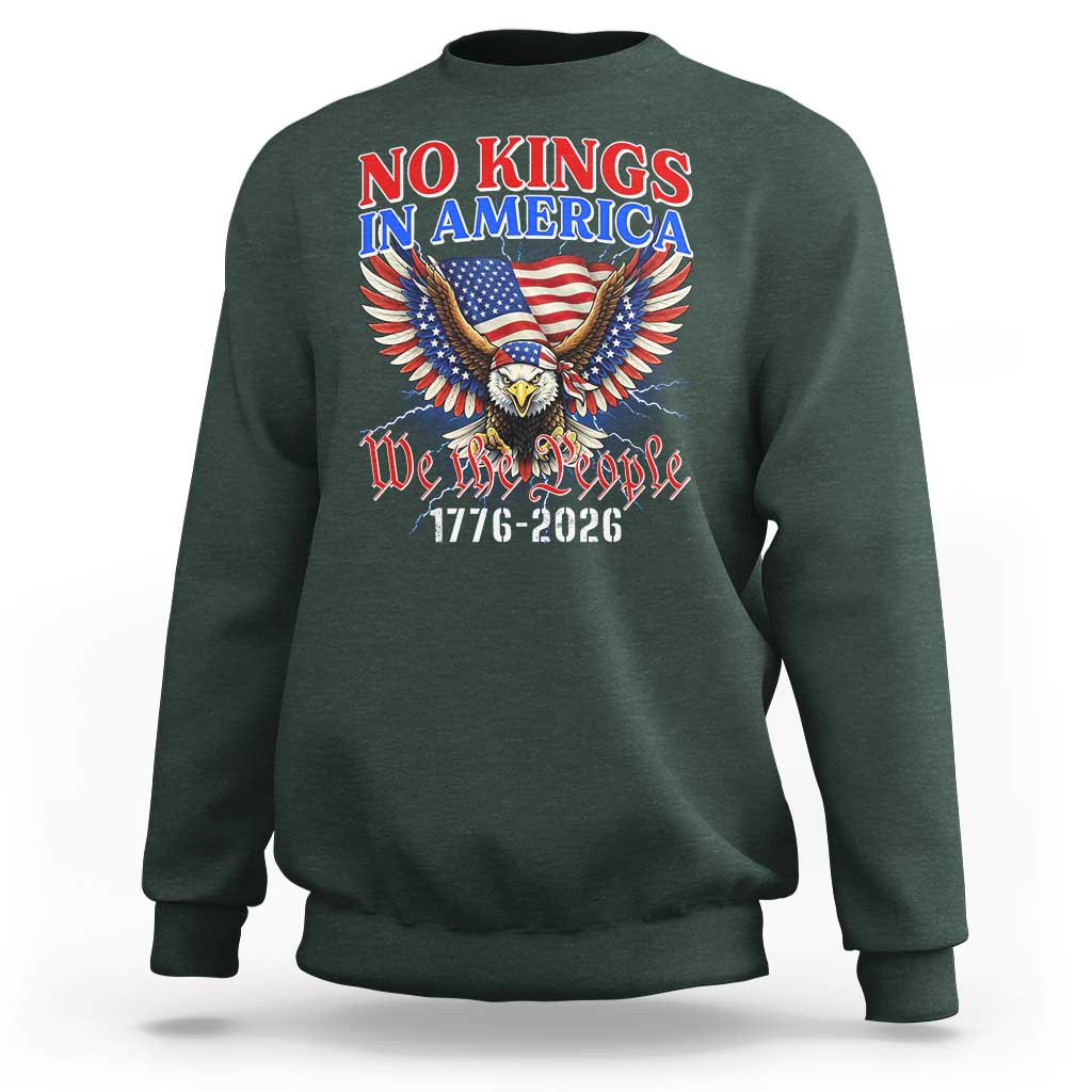 We The People No Kings In America Sweatshirt 250 Years America Anniversary Vintage American Flag