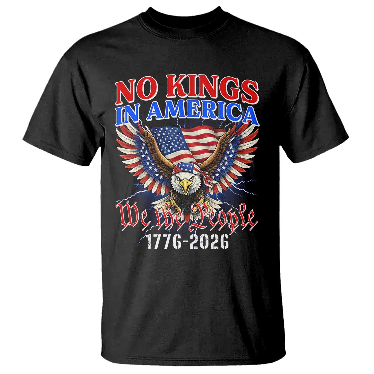 We The People No Kings In America T Shirt 250 Years America Anniversary Vintage American Flag