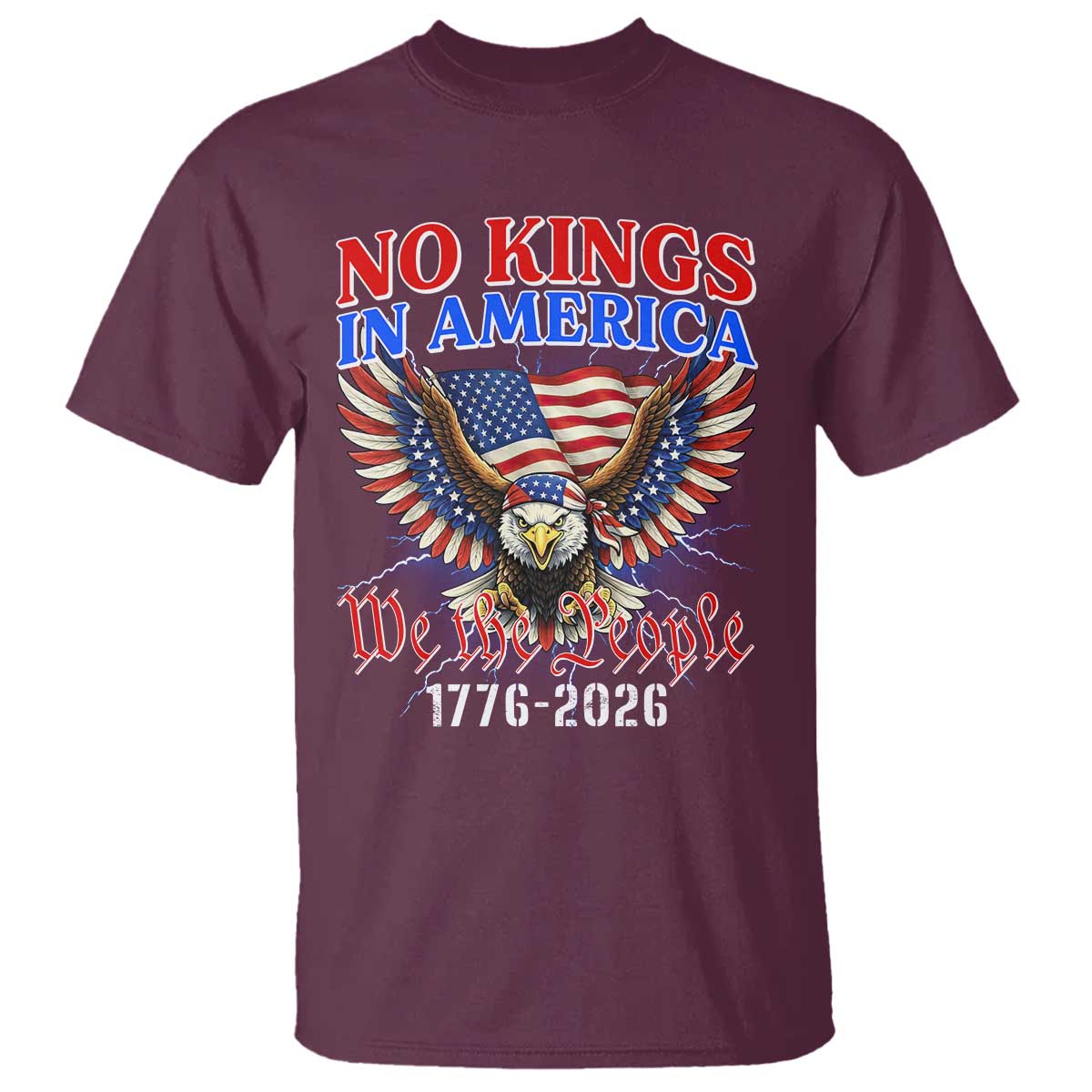 We The People No Kings In America T Shirt 250 Years America Anniversary Vintage American Flag