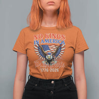 We The People No Kings In America T Shirt For Women 250 Years America Anniversary Vintage American Flag