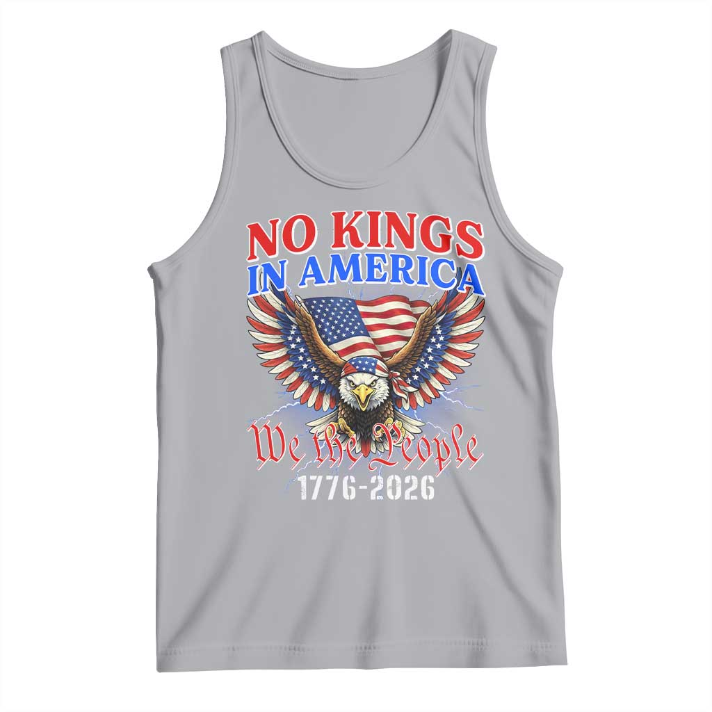 We The People No Kings In America Tank Top 250 Years America Anniversary Vintage American Flag