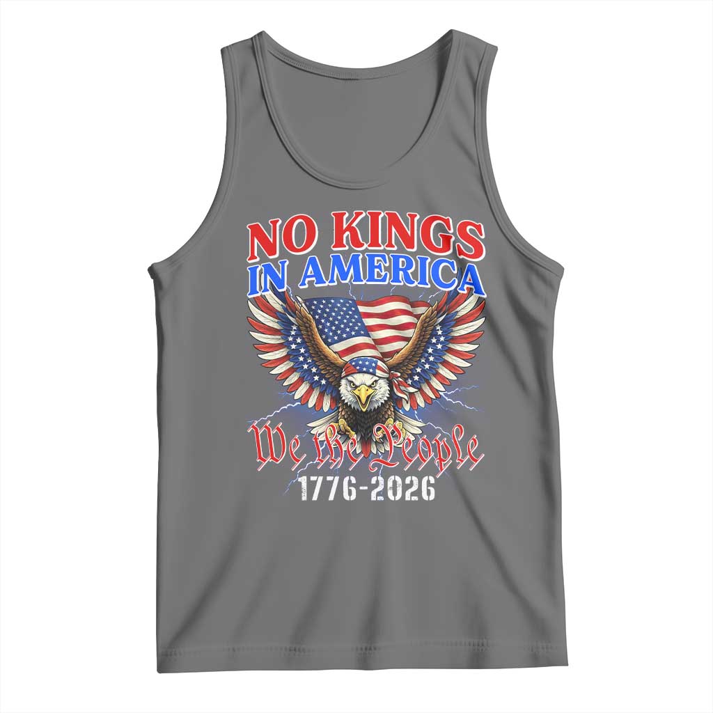 We The People No Kings In America Tank Top 250 Years America Anniversary Vintage American Flag
