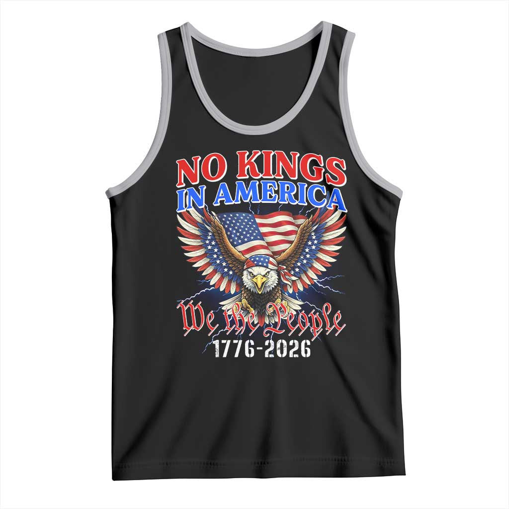 We The People No Kings In America Tank Top 250 Years America Anniversary Vintage American Flag