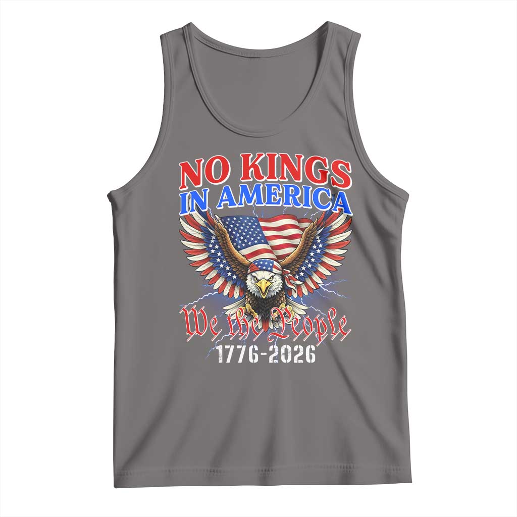 We The People No Kings In America Tank Top 250 Years America Anniversary Vintage American Flag