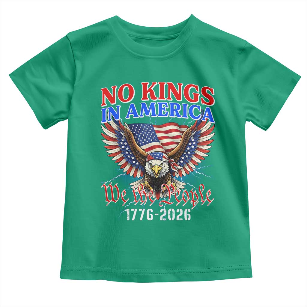 We The People No Kings In America Toddler T Shirt 250 Years America Anniversary Vintage American Flag