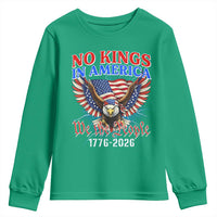 We The People No Kings In America Youth Sweatshirt 250 Years America Anniversary Vintage American Flag