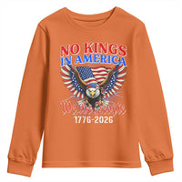 We The People No Kings In America Youth Sweatshirt 250 Years America Anniversary Vintage American Flag