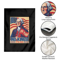Funny George Washington Freedom Protest Garden Flag No Kings
