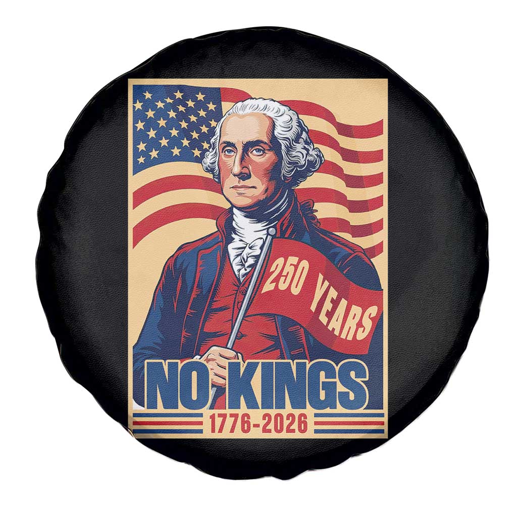 Funny George Washington Freedom Protest Spare Tire Cover No Kings