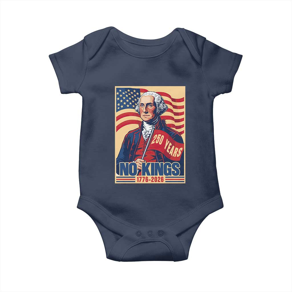 Funny George Washington Freedom Protest Baby Onesie No Kings