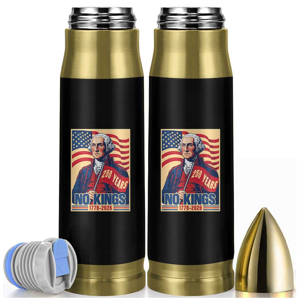 Funny George Washington Freedom Protest Bullet Tumbler No Kings