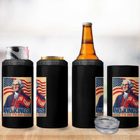 Funny George Washington Freedom Protest 4 in 1 Can Cooler Tumbler No Kings
