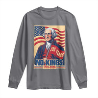 Funny George Washington Freedom Protest Long Sleeve Shirt No Kings