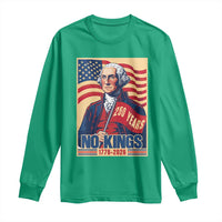 Funny George Washington Freedom Protest Long Sleeve Shirt No Kings