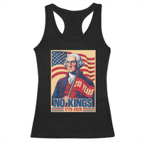 Funny George Washington Freedom Protest Racerback Tank Top No Kings