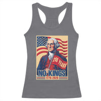 Funny George Washington Freedom Protest Racerback Tank Top No Kings